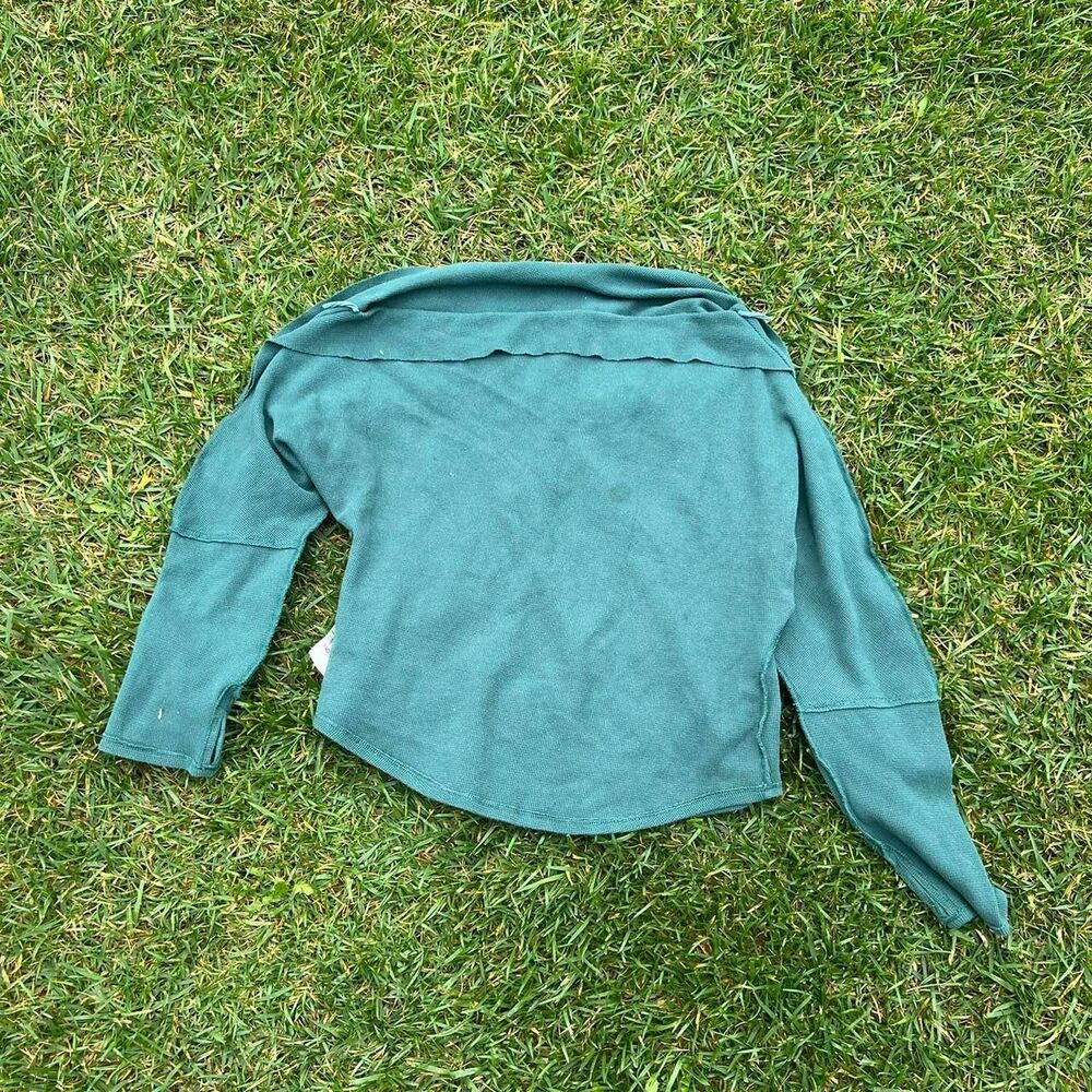 Free people green y2k top women’s size Xl